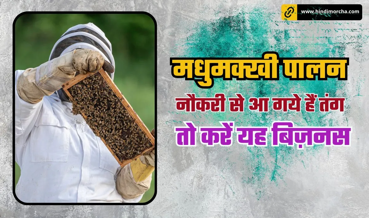 Beekeeping Business Idea— नौकरी से उब गया है मन तो शुरू करें मधुमक्खी पालन का बिज़नस | 100% हो जायेंगे मालामाल @hindimorcha